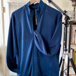 Men’s lululemon blue thermal full-zip track jacket